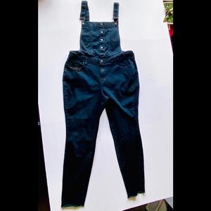 Black JustFab Overalls